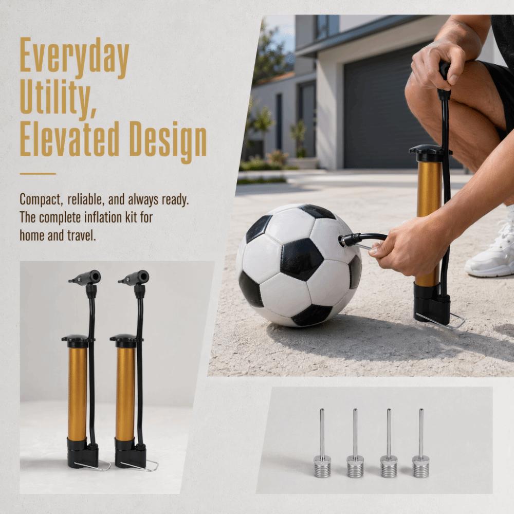 6PCS Inflation Needle Included Air Pump Stable Base Air Pump Accessory Sports Ball Pumping