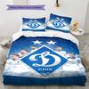 FC Dynamo Kyiv  Pattern Bedding Quilt Set Quilt Cover Pillowcase Home Decoration Birthday Gift (1 * duvet cover + 2 * pillowcase, without core)