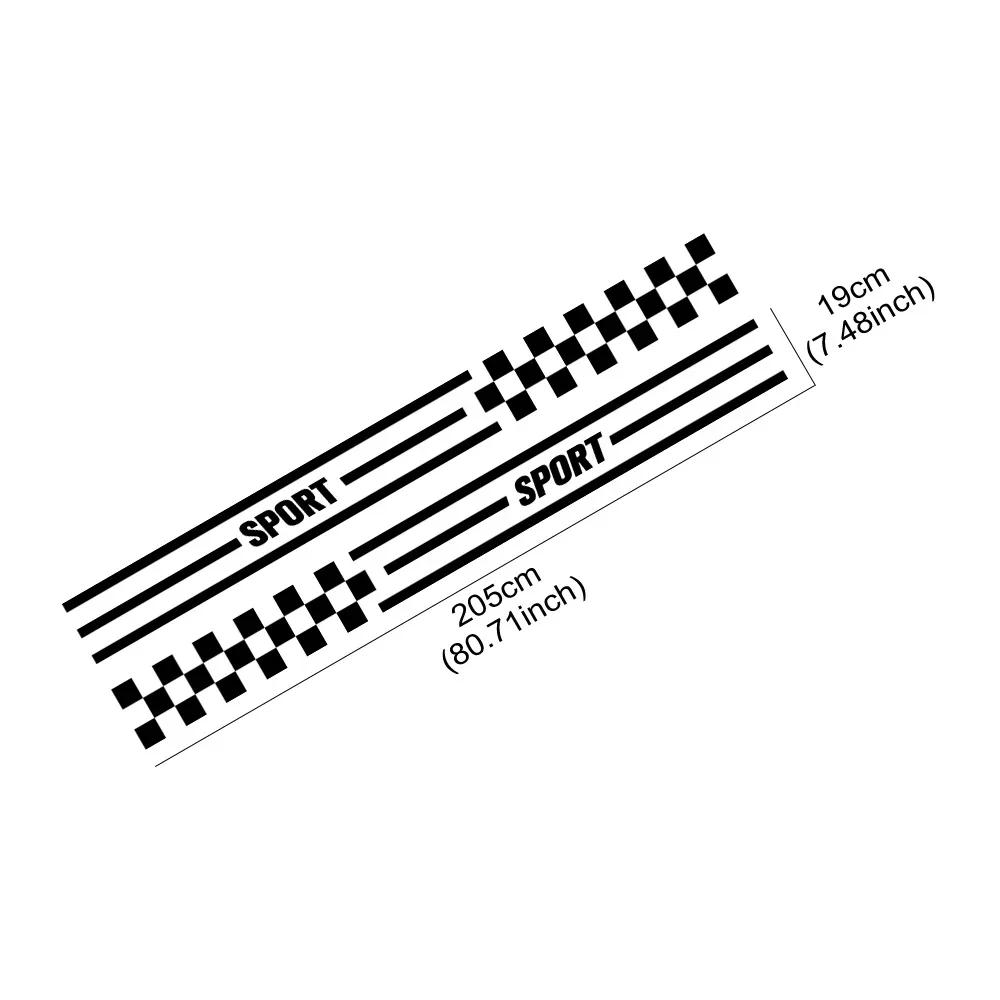 2PCS Car Door Side Stickers Waterproof PVC Vinyl Decals For Tesla Model Y Auto Body Styling DIY Decoration Stickers Accessories