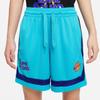 Nike Fly X Space Jam Loose-Fit Letter Print Basketball Shorts Women Bottoms Light-Fury-Blue DJ3903-434
