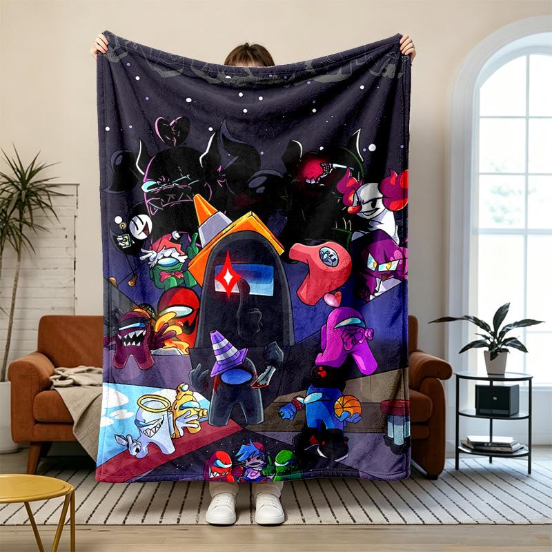 Among Us Soft and comfortable flannel Suitable for sofas living rooms outdoor camping travel and also makes a great anniversary gift