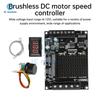 DC 6-72V 15A Brushless Motor Driver with Digital Display Forward Reverse Control Three-Phase ESC for Airplane Water Pump Fan