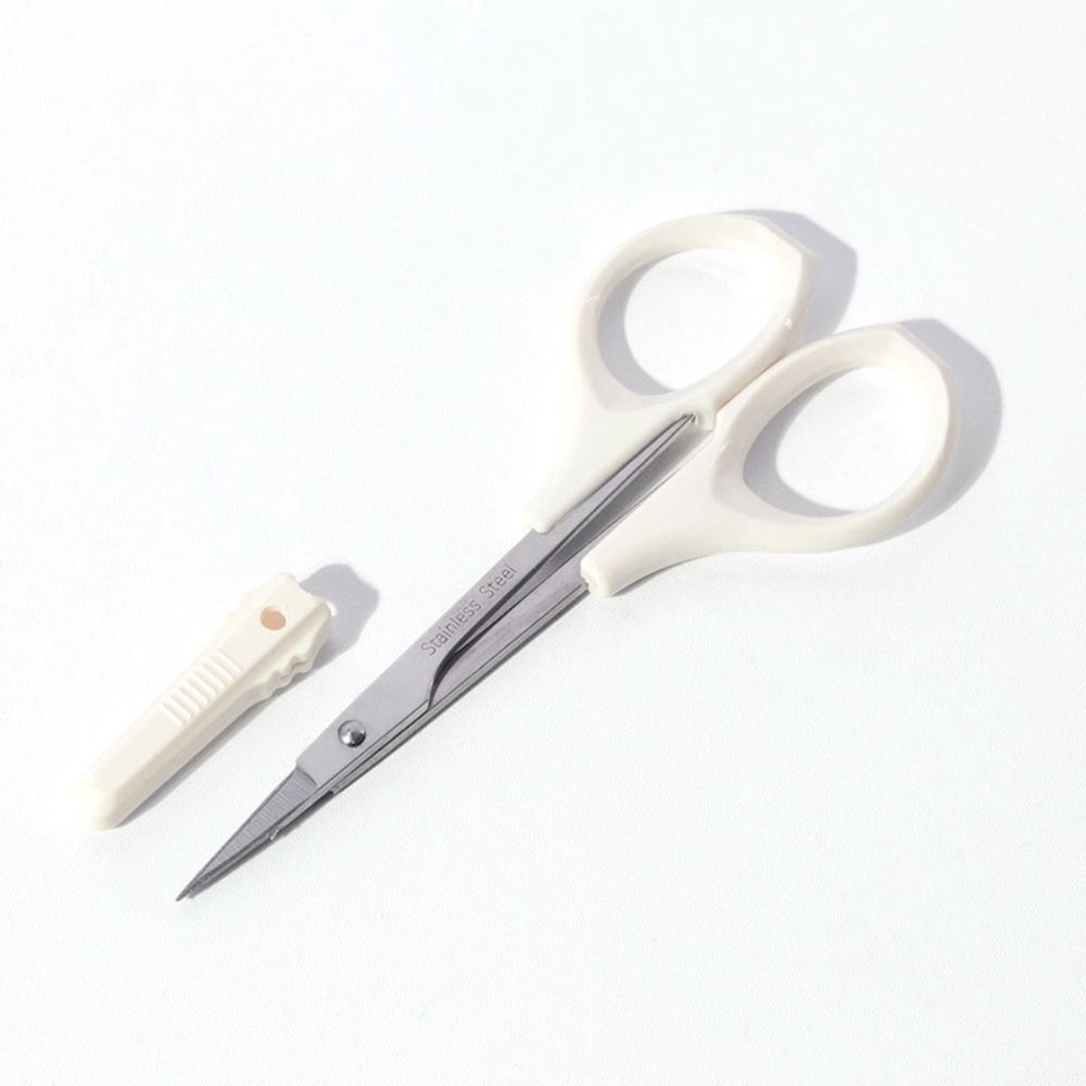 Multifunctional Beauty Makeup Scissors Stainless Steel Round Head Nose Hair Scissors Makeup Tools