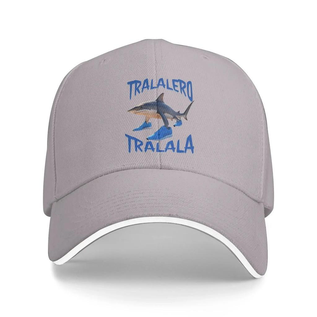 Мужская Женская Tralalero Tralala Акула Мем Наружная Шляпа Весна Итальянские Мозговые Мемы Кепка Тракер Бейсболка Шляпы от Солнца