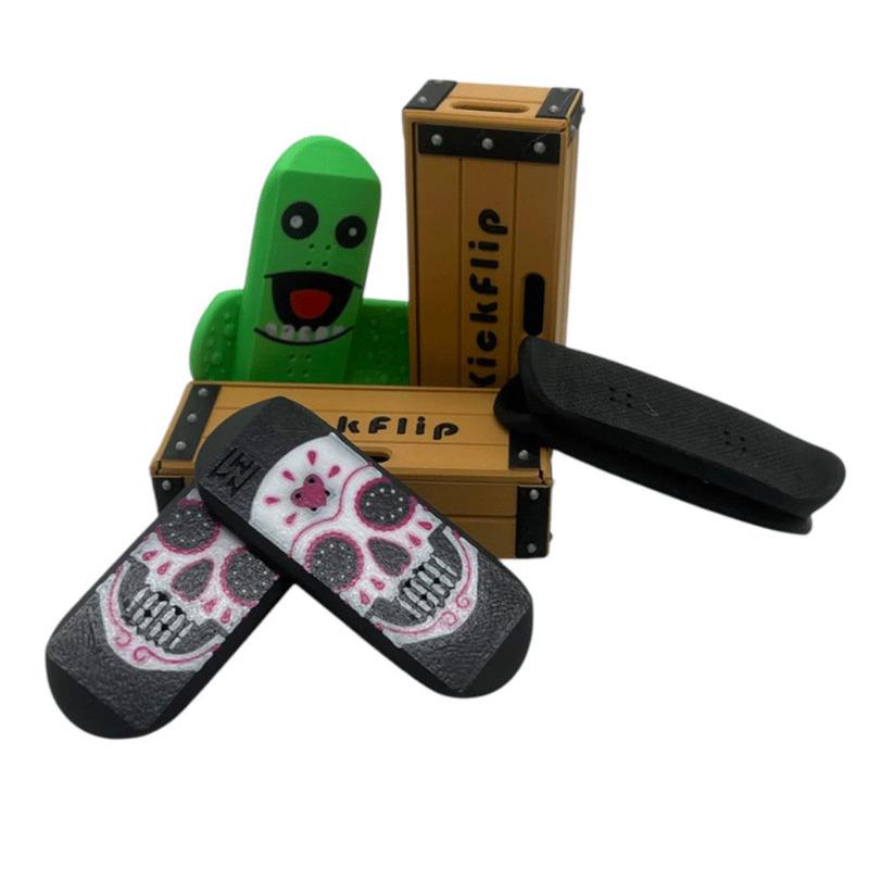 Новый магнитный скейтборд Kickflip, мини-скейтборд для пальцев, игрушка, напечатанная на 3D-принтере, развлекательная магнитная головоломка для снятия стресса, подарок для друга.