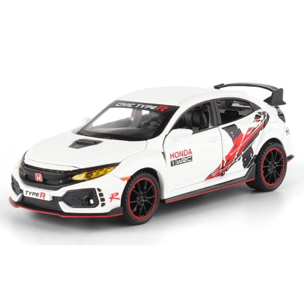 1/32 Honda Civic Type-R Alloy Model, Exquisite Desktop Ornament, The Best Collectible for Car Model Enthusiasts, Halloween Gift