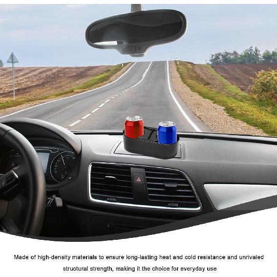 Car Cup Holder, Auto Double Drink Holder Multifunctional Center Console Organizer, 3 x 7 x 2 inches Front Seat Beverage Organizer Interior Cup
