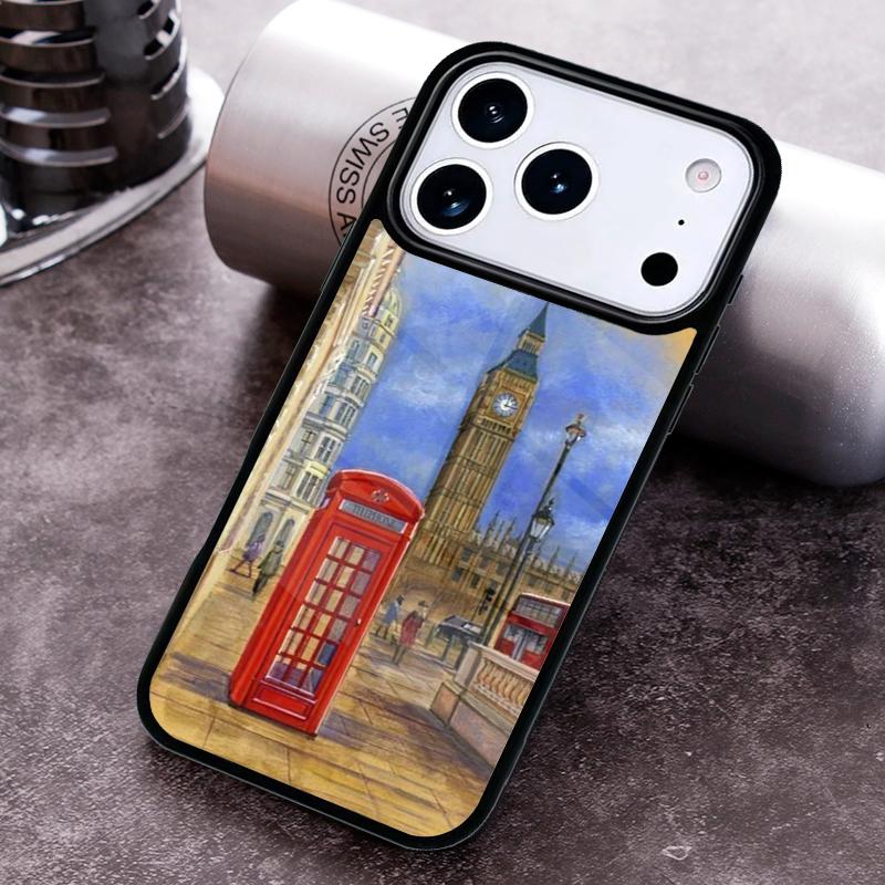 Чехол для телефона London Bus England Big Ben для iPhone 17 16 15 Pro Max Air 14 13 12 11 Plus Ударопрочный Capa Cover