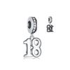 New Copper 12 25 50 Digital Pendant Charm Bead Fit Original Pan Bracelet For Gift Women'S Jewellery
