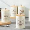3 Pieces Kitchen Canisters Set Cereals Sealing Container Jars Rustic Coffee Tea Sugar Containers for