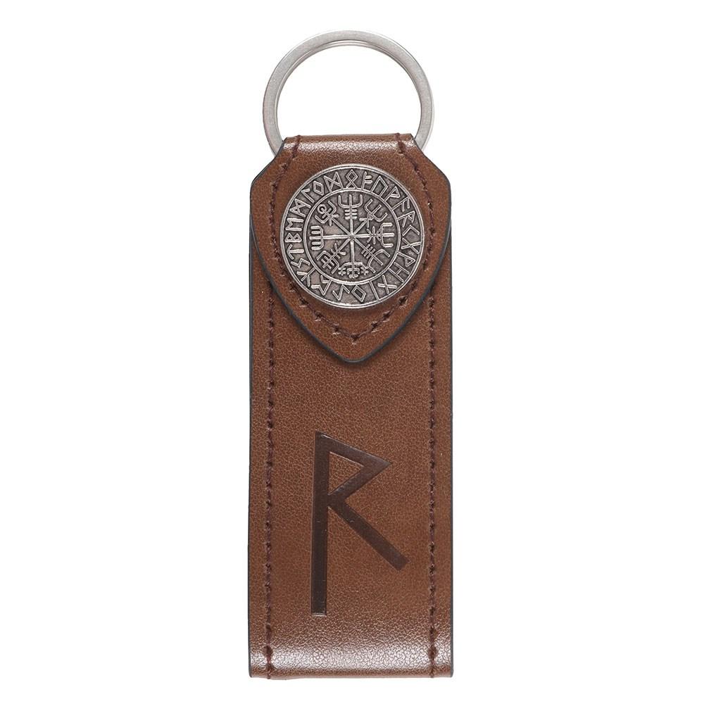 Something Different Journey Viking Rune Faux Leather Keyring