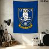 Футбольный Настенный Гобелен Sheffield Wednesday Эстетичное Настенное Украшение Печатная Тканевая Покрывало Декоративные Гобелены для Спальни Гостиной Домашний Декор