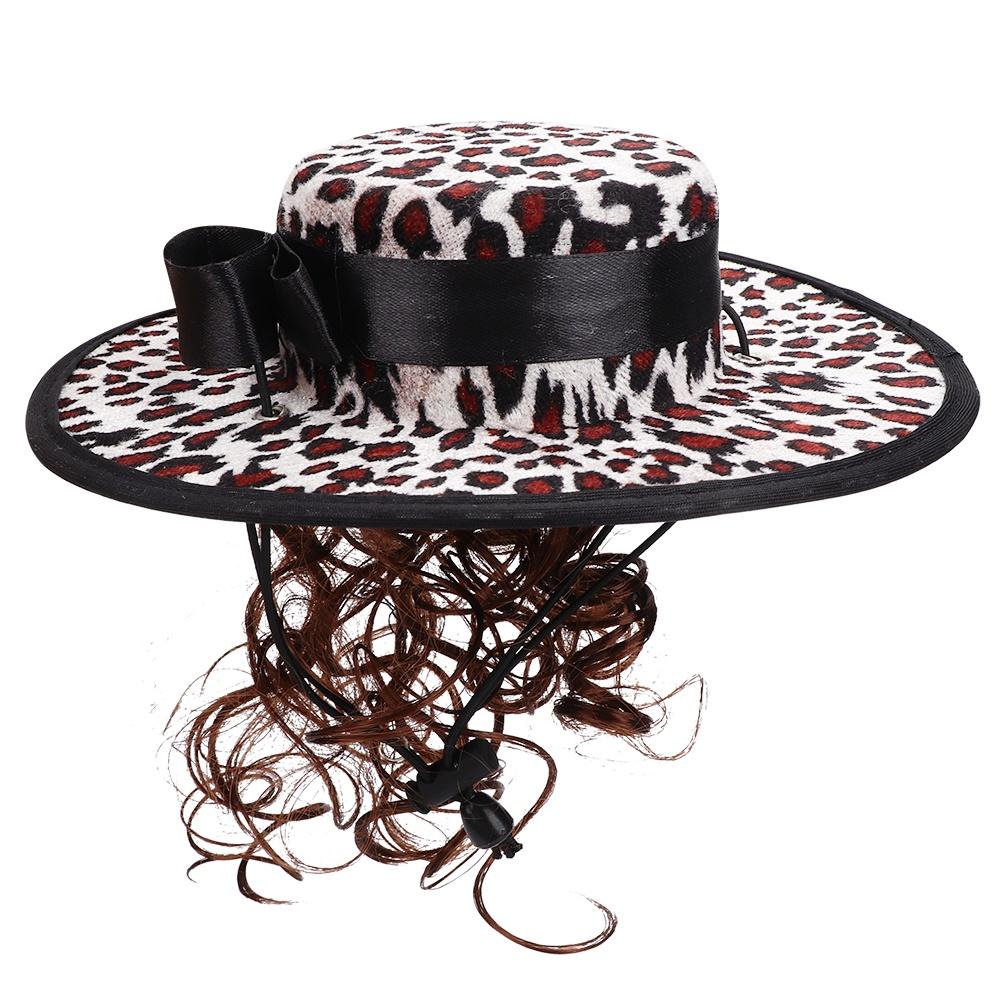 Polyester Pet Halloween Christmas Clothes Accessories Wig Costume Hat Cloak for Cats Small DogsPF32 White Leopard
