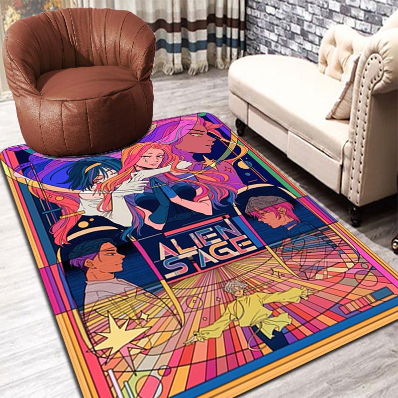 Alien Stage Rug Floor Mat for Living Room or Bedroom Soft and Comfortable Carpet a Gift for Birthday and Holiday.SFF0917051