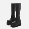 American Size Gothic Style Platform Boots Locomotive Knight Boots But Knee Big Head Thin High Boots Women
