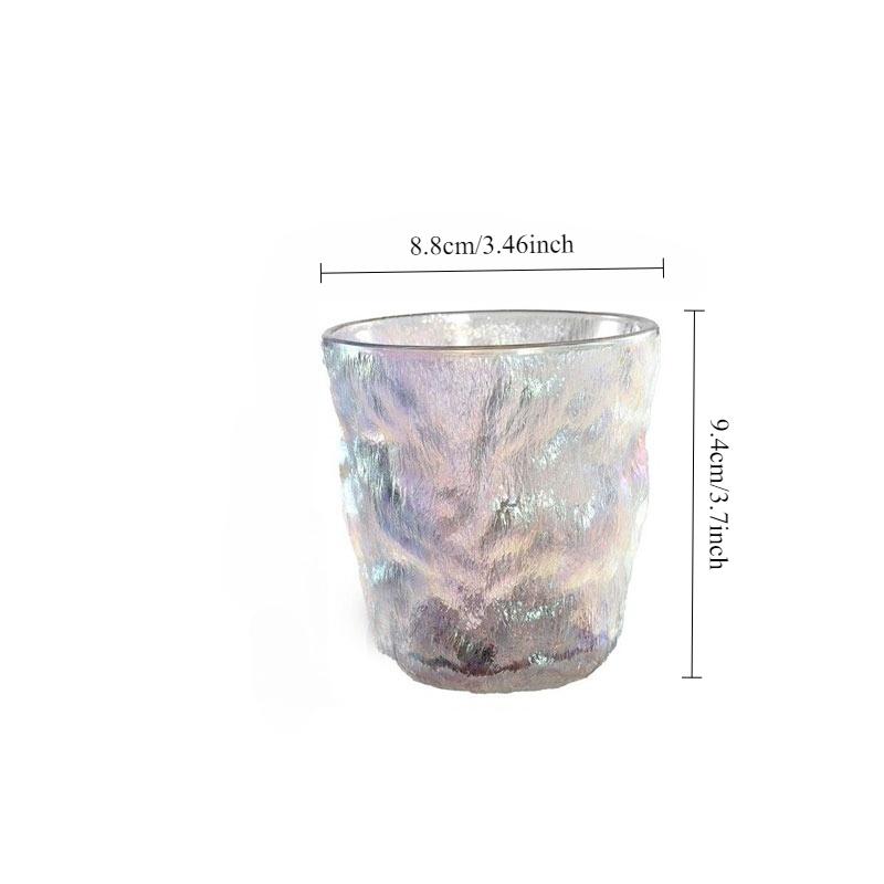 300ml/380ml Frosted Beverage Mug Colorful Glacier Cup Iced Coffee Latte Mocha Cups Drinkware Art Design Whiskey Cocktail Glasses