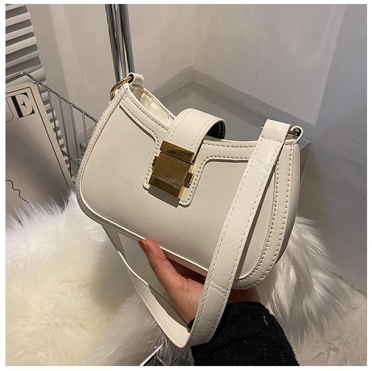 Осень и зима ретро маленькая сумка 2025 новая простая женская сумка повседневная сумка-мессенджер текстурная на плечо подмышку квадратная сумка