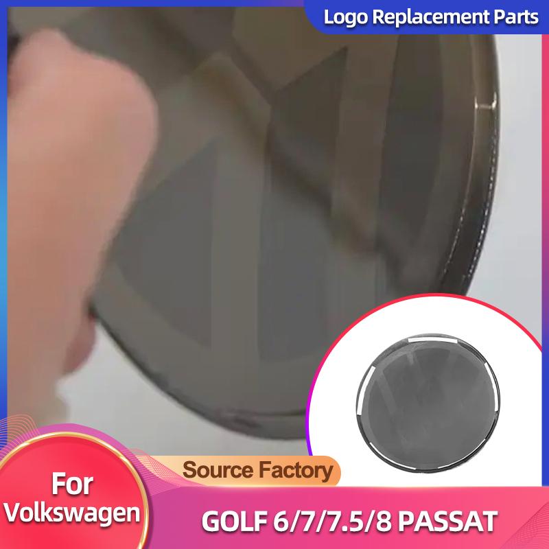 2026 Hot For VW VOLKSWAGEN Hub Caps 2pcs Front and Rear VW Golf 6/Golf 7/Golf 7.5/Golf 8 Not Affect ACC Modified Black Label Fla
