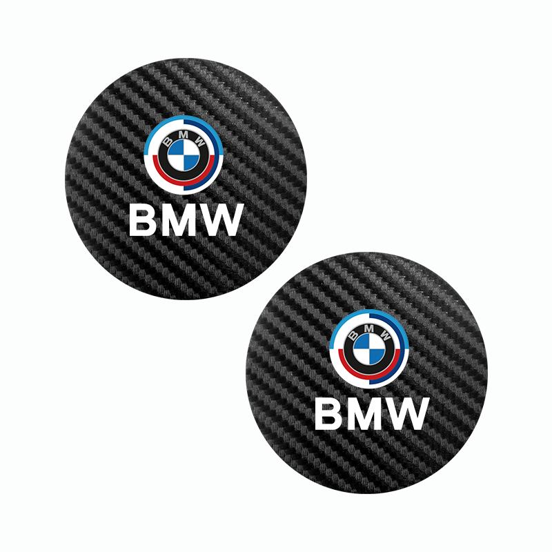 2Pcs Car Waterproof Coaster Non Slip Water Cup Pad Mat For BMW iX3 iX F07 F48 F39 F34 F40 F45 F46 G30 G20 G32 E70 E71 Stickers QSGJL1
