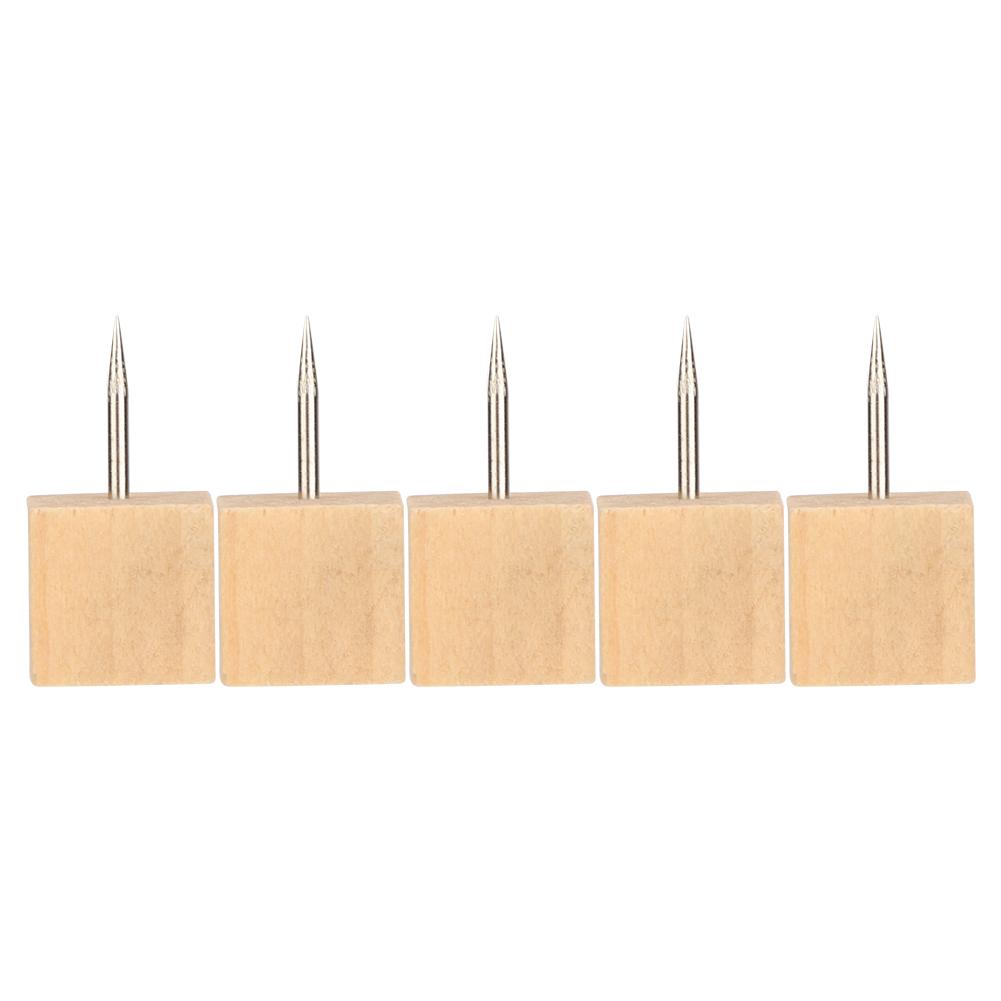 Practical Durable Delicate Wooden Pushpin Cute Style In High Quality(30pcs, Square Pushpin)