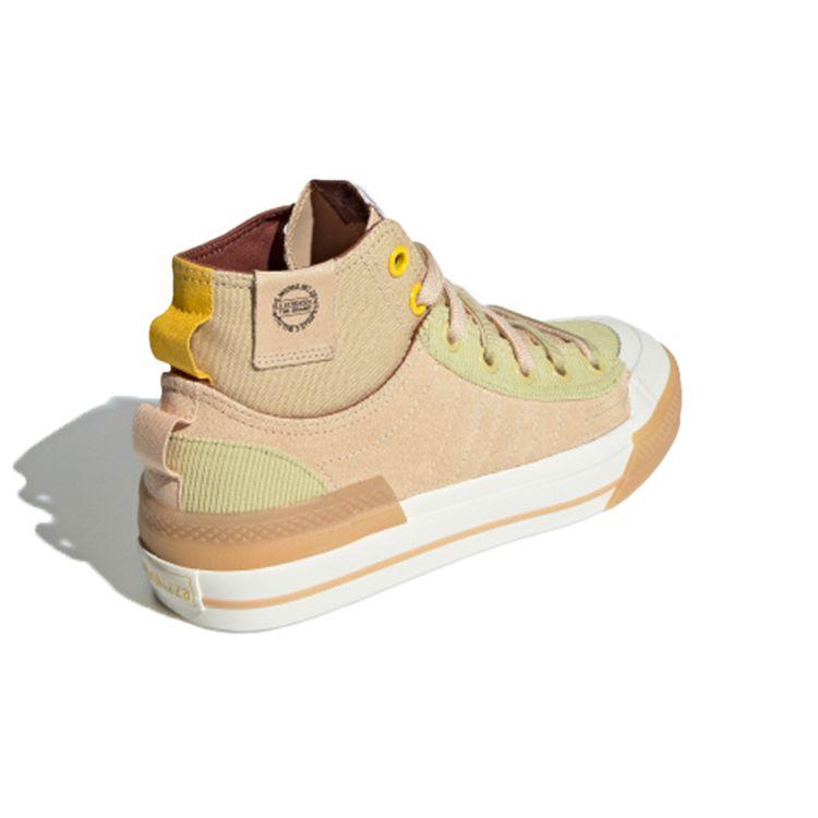 adidas Оригинальные высокие кеды для скейтбординга Originals Nizza Hi Dl Женские кроссовки Розовый Коричневый GZ2647