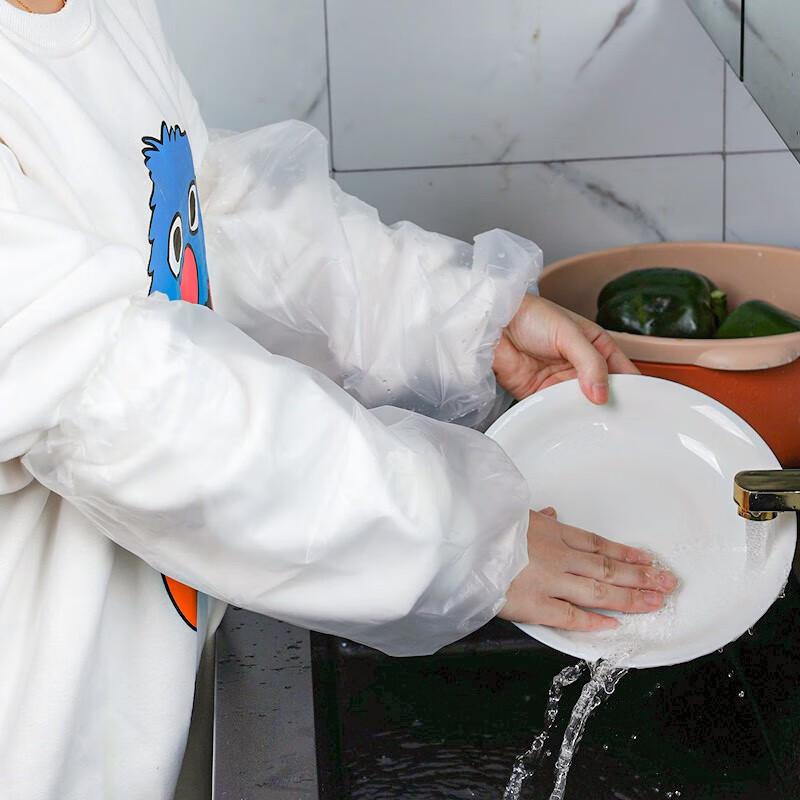 Disposable Transparent Waterproof Oversleeves, 50 Count