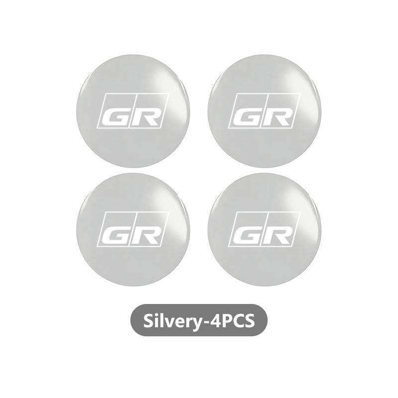 YDEM7 56mm 4pcs Car Wheel Center Hub Cap Badge Logo Sticker For Toyota Supra Aygo Prado RAV4 Hilux Yaris Corolla 4Runner