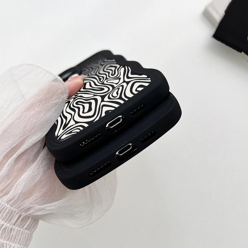 Мягкий чехол из ТПУ в форме волны для OPPO A57 4G Vivo Y35 Y02 Tecno Spark 10C Redmi Note 12 Pro Note 11 Realme C55 C53 IPhone Samsung S23 Ultra A23 A13