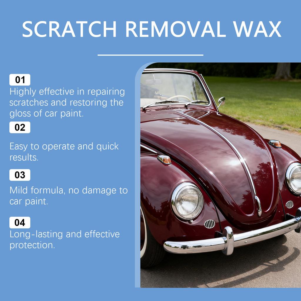 HOMONTH Car Scratch Repair Cream Scratch Remover Polish Compound for Paint Restoration and Care