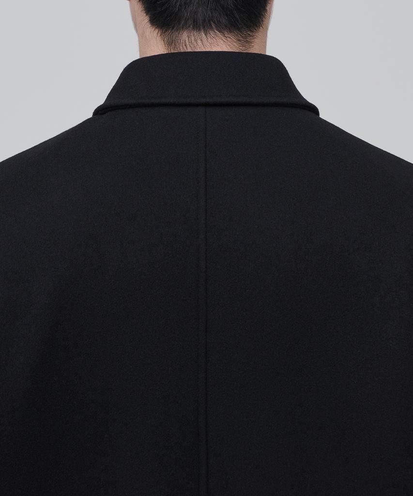 Musinsa Standard Cashmere Blend Oversized Minimal Blouson Jacket [Black]