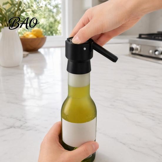 Ergonomic Bottle Opener Opener, Easy One-Hand Use, Push-Down Design Ejection Creative for Parties Barbecues And Gifts Casual Gathering