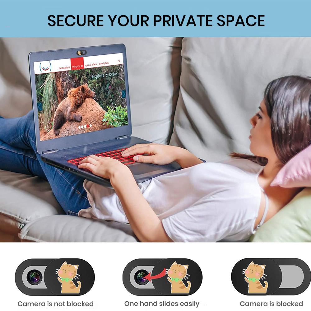 Слайдер для веб-камеры, Слайдер для камеры ноутбука, Ультратонкий, подходит для MacBook Air Pro, iPhone iPad, Mac Camera Blocker для защиты ноутбука