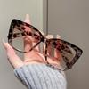 Fashion Cat Eye Frame Women Anti-Blue Light Clear Glasses for Reading Computer Office Casual Take Photo Decoration.