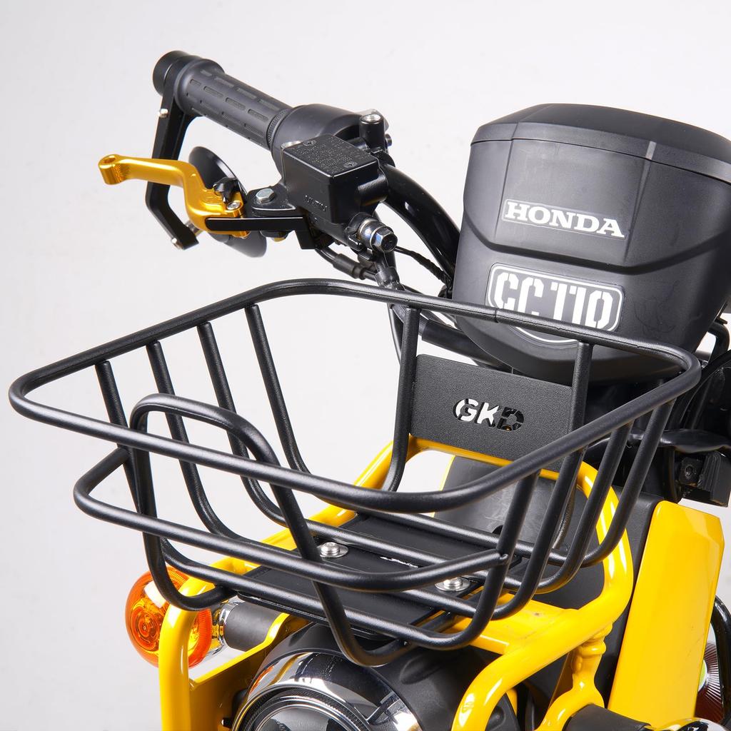 Передний багажник Nextstage для Super Cub, Cross Cub (50, 110), Передняя корзина, Корзина для мотоцикла, Черный металл, Прочная, Интегрированная, Багажник, Внешний