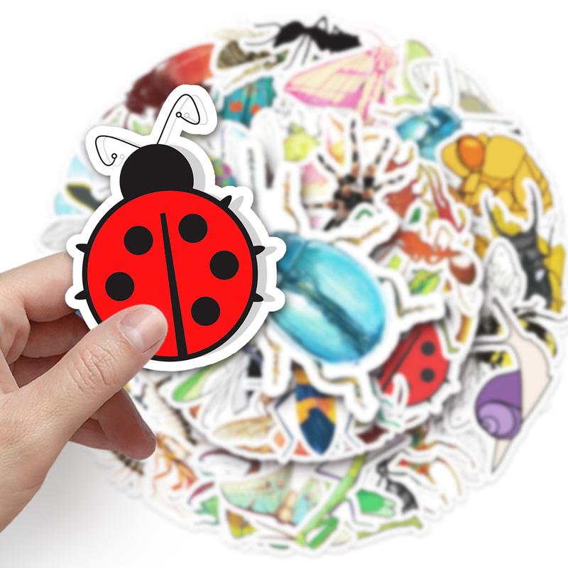 50Pc Animal Insect Cartoon Stickers Vtuber Luggage Stickers Mug Stickers Notebook Decoration Stickers