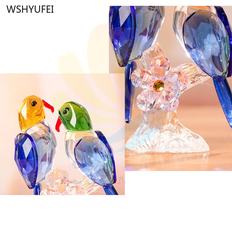 Crystal Magpie Современный минималистский стиль Украшения для дома Аксессуары для офиса Свадебный подарок Изделия ручной работы из стекла
