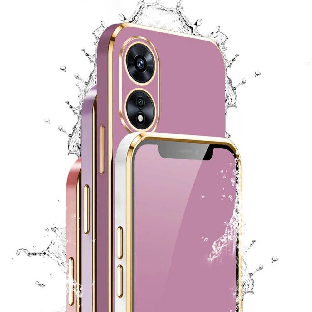 Чехол для OPPO A17 OPPO A17K, чехол для телефона Oppo A17 A17K, чехол CPH2471 CPH2477, роскошный чехол A17k с квадратным покрытием, противоударная задняя крышка