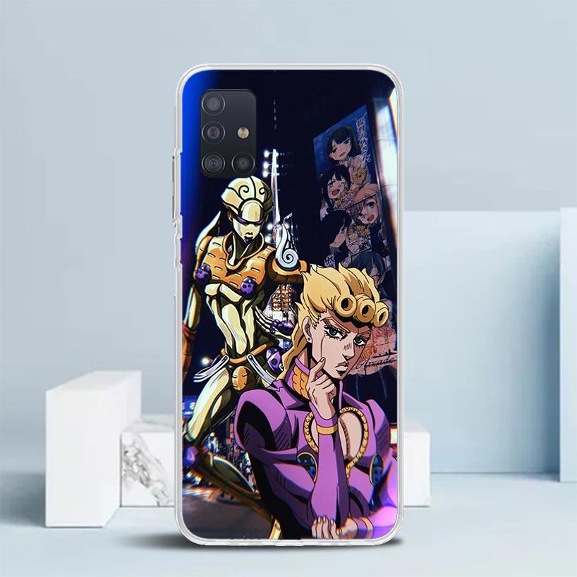 JoJo Adventure Джорно Джованна Мягкий чехол для Samsung Galaxy A12 A22 A32 A52 A72 A02S Чехол для телефона Note 20 Ultra 10 S10 Plus A51 A