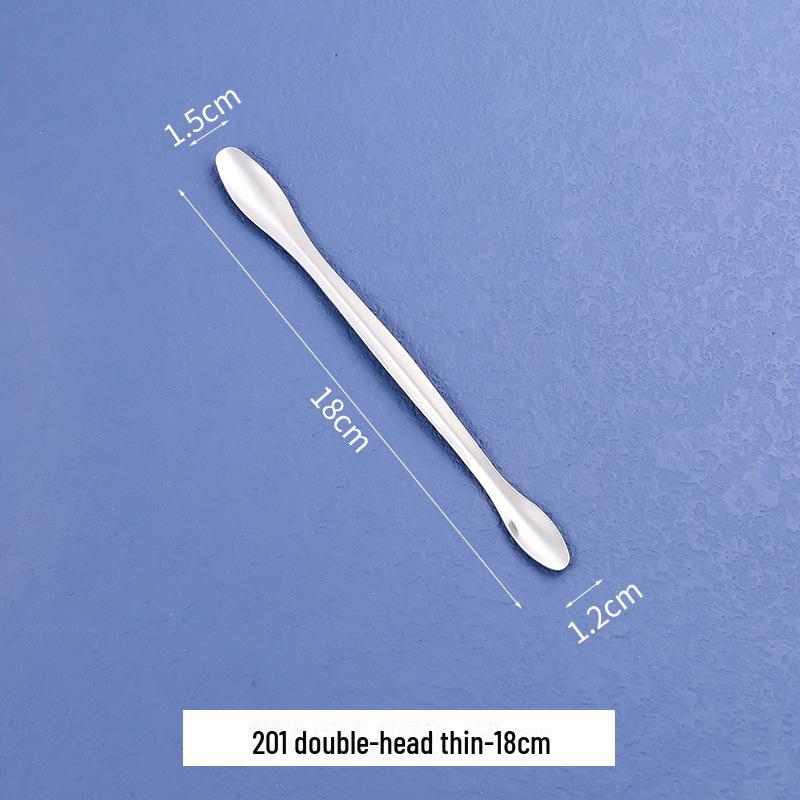 Медицинская ложка из нержавеющей стали для упаковки косметики — вариант с одной или двумя головками