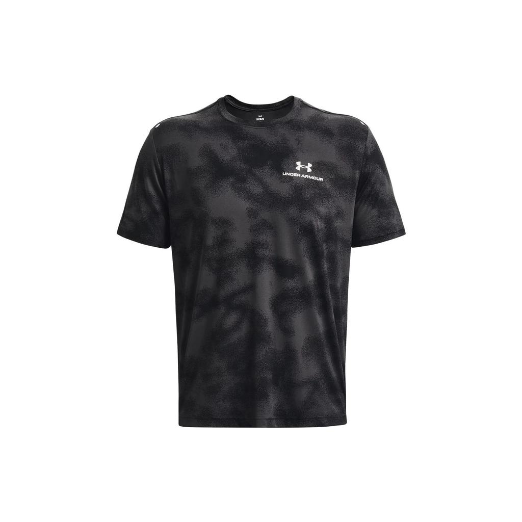 Under Armour RUSH Мужские футболки Черная с круглым вырезом Умеренный прямой крой 1376792-001