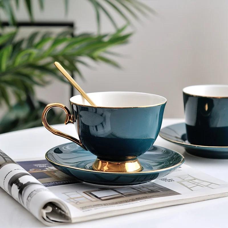1 шт. керамические кофейные чашки и блюдца, креативный послеобеденный чайный сервиз с цветочным узором, чашки, скандинавские простые бытовые чашки, подарки, кружка