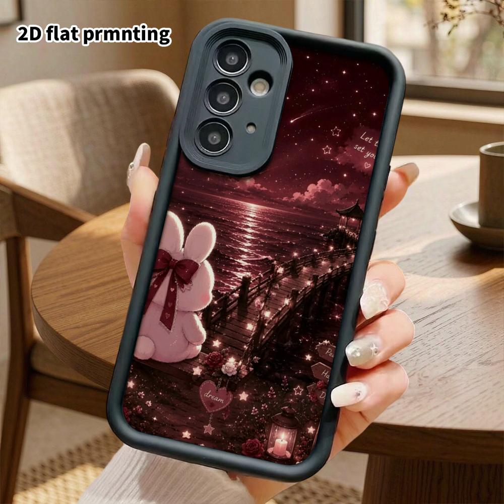 Чехол для телефона: 2D плотный защитный чехол для Samsung Galaxy A34 A35 M05 M06 S20 S22 S21 FE Plus 5G, дизайн с шагами, «Морской кролик», Рождественский и Хэллоуинский подарок