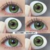 Eyeshare PAMPAS Коричневые контактные линзы 1 пара Натуральные мягкие линзы Большие глаза 14,5 мм Глазные линзы Серые зрачки Зеленые фиолетовые линзы