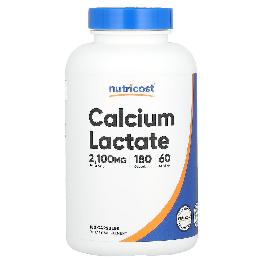 Calcium Lactate, 180 Capsules (700Mg Per Capsule)