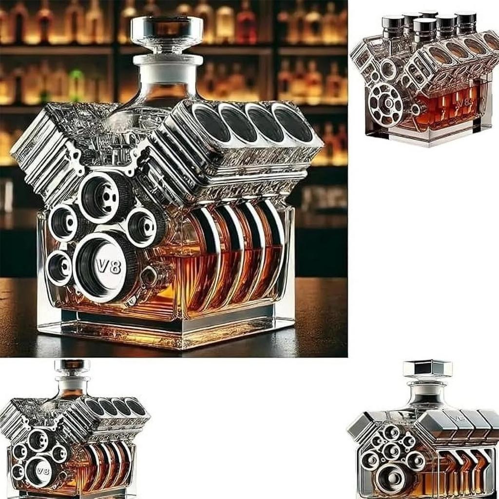 Engine Whiskey Bottle, New High-end Craftsmanship Designed Specifically For Home Bar Decoration,  Engines Whiskey Decanter