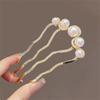 U-Shaped Hair Stick Pearl Hairpin Simple Headwear  Women