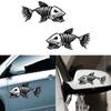 2pcs New Funny Graphics Skeleton Fish Vehicle Decal Decoration Car Sticker