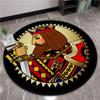 European and American Style Round Carpet Poker Card Round Mats Bedroom Living Room Home Anti Slip Carpet Doormat Circle Rug