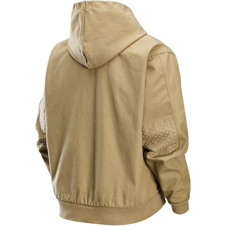 Nike Life Fashion Удобная универсальная куртка с капюшоном Мужская куртка Абрикосово-бежевый цвет пустыни-хаки HQ6123-297