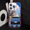 Мягкий чехол для iPhone 16e 11 12 13 Pro Max 14 15 16 Plus Японский JDM Дрифт-кар
